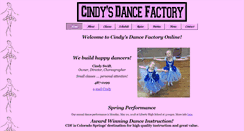 Desktop Screenshot of cindysdancefactory.com