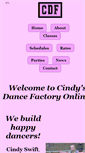 Mobile Screenshot of cindysdancefactory.com